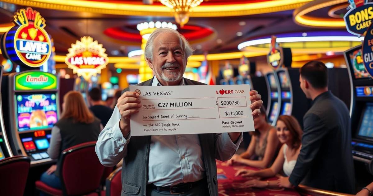 Carton plein au casino : Un retraité remporte 2,7 millions € avec une technique secrète héritée d'un croupier de Las Vegas